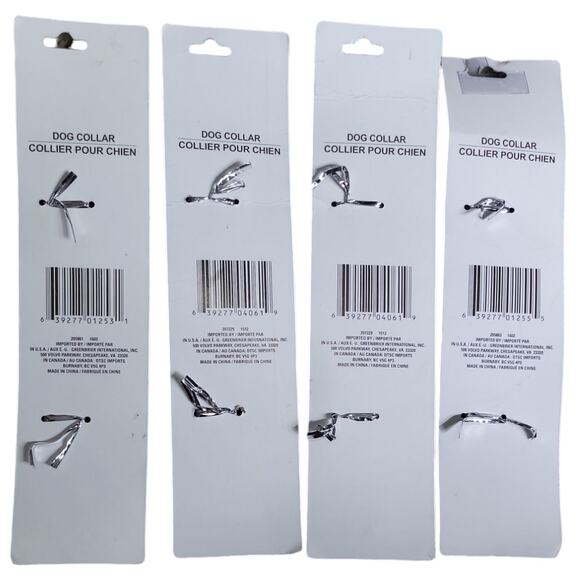 Greenbrier Set of 4 Adjustable Woven Dog Cat Collars Size 18in to 24in, Large - Picture 2 of 6